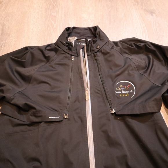 Adidas Golf Greg Norman Performance Full Zip Rain Jacket and Vest 2 in‎ 1 Mens L - Picture 6 of 11